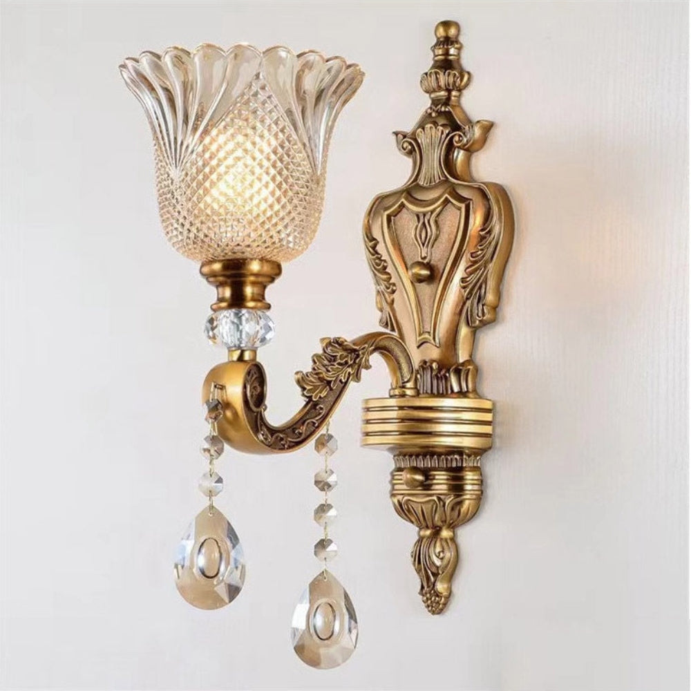 LED Wall Lamp Vintage Glass Shade Lighting