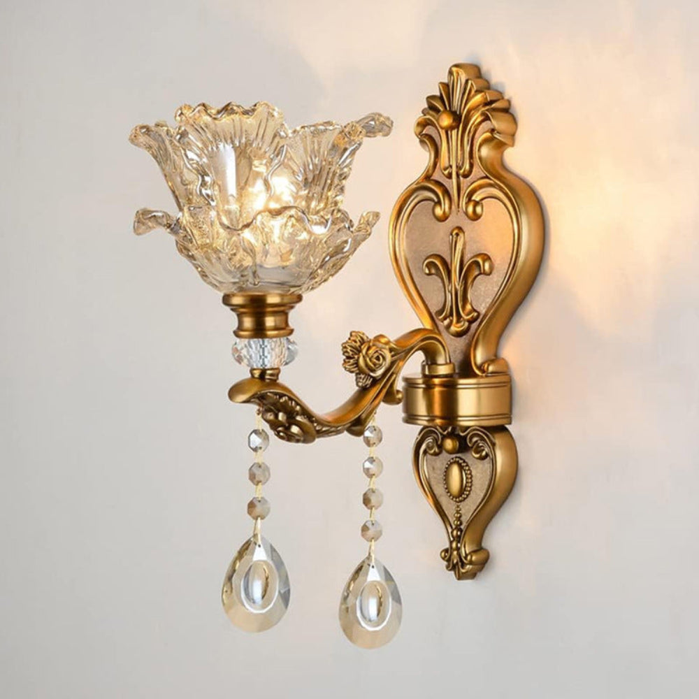 LED Wall Lamp Vintage Glass Shade Lighting