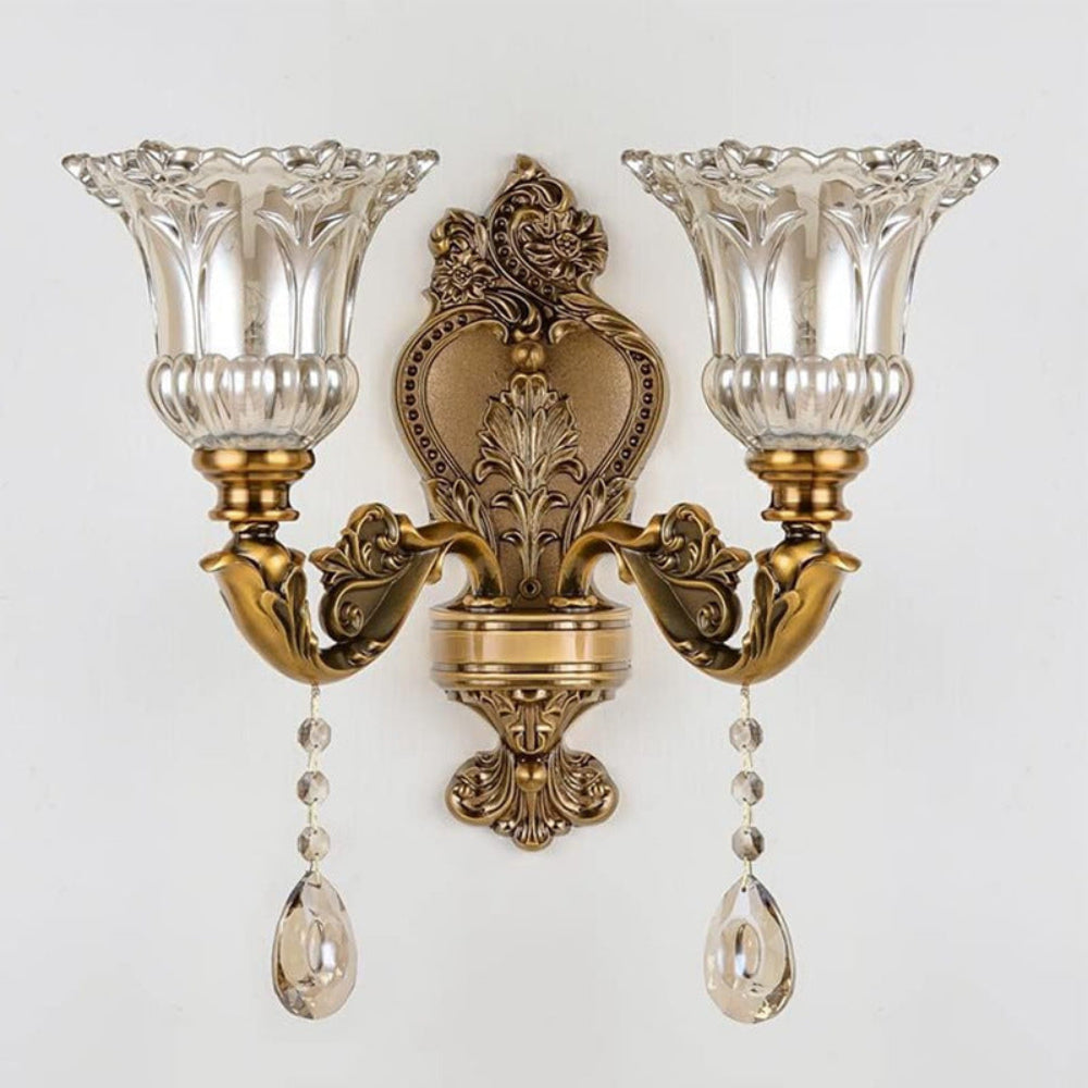 LED Wall Lamp Vintage Glass Shade Lighting