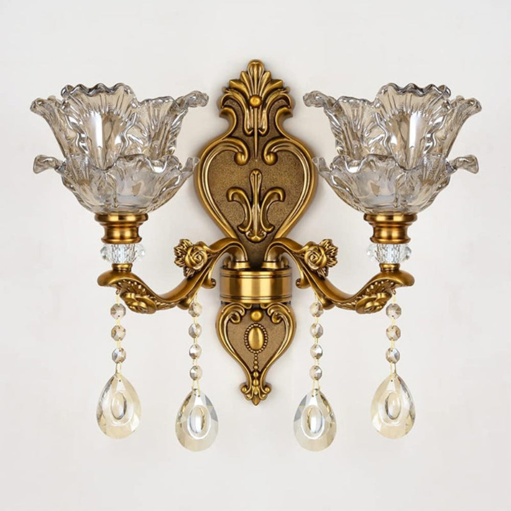 LED Wall Lamp Vintage Glass Shade Lighting