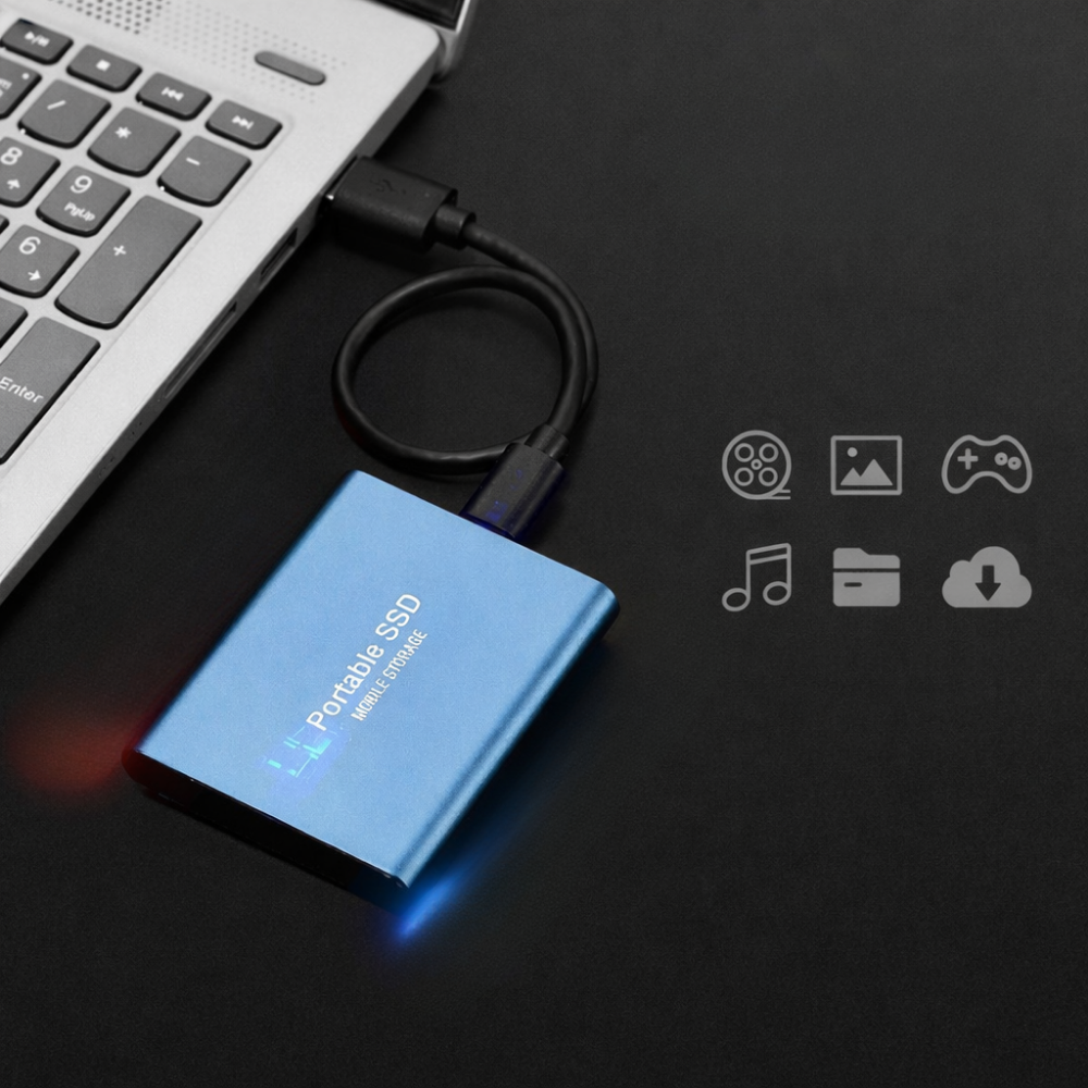 Portable SSD External Storage 512GB Drive Fast USB