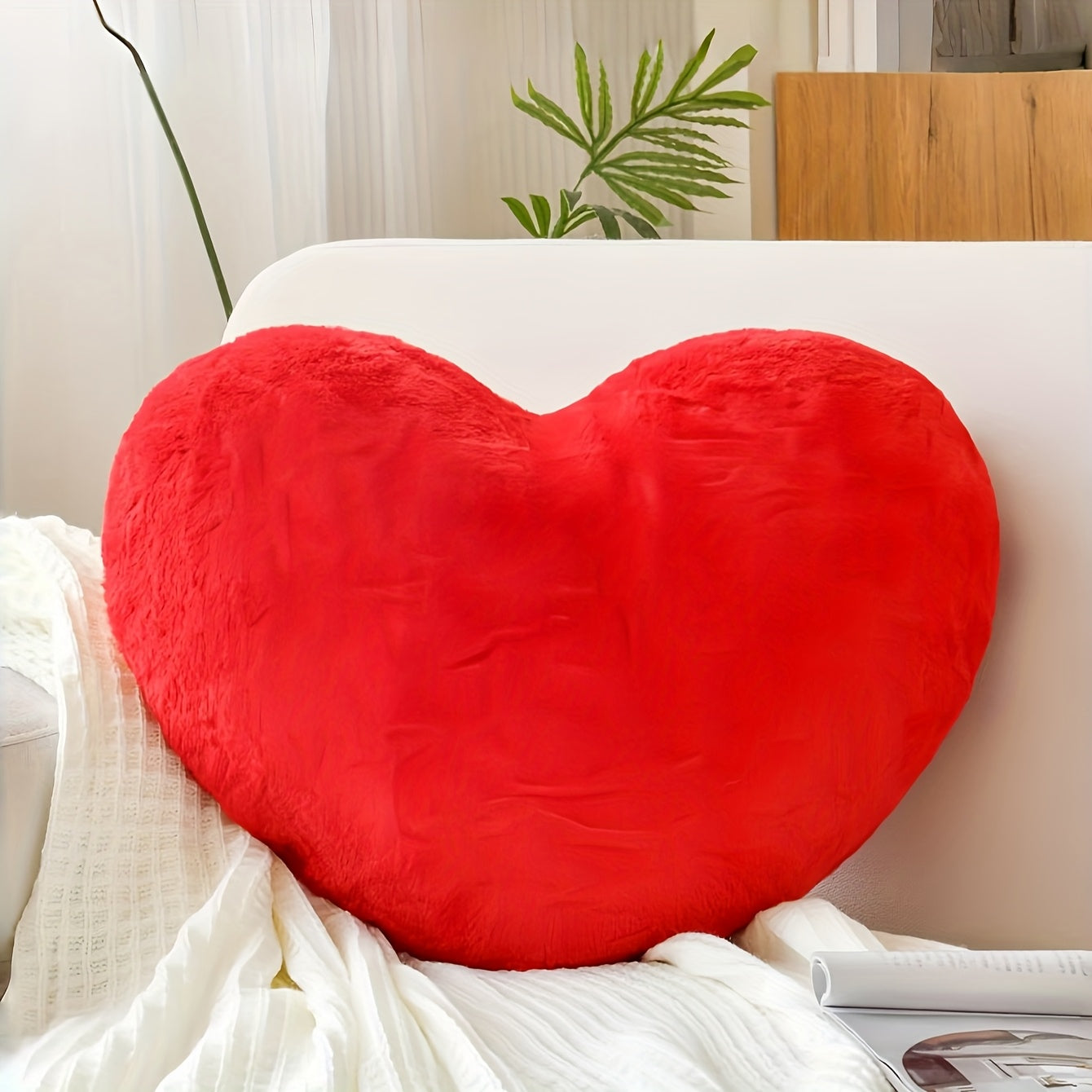 Throw Pillows Heart Shape Decorative Cushion