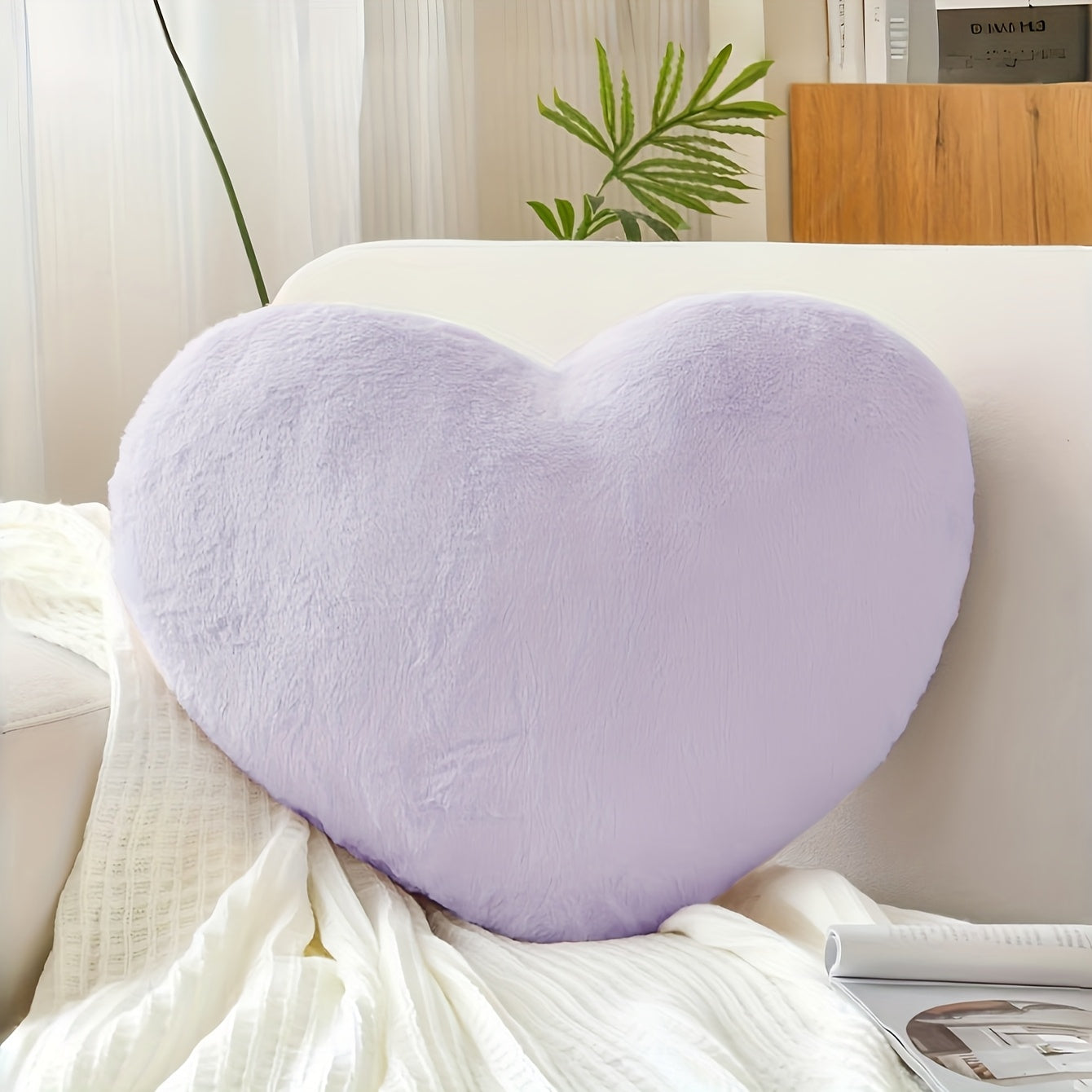 Throw Pillows Heart Shape Decorative Cushion
