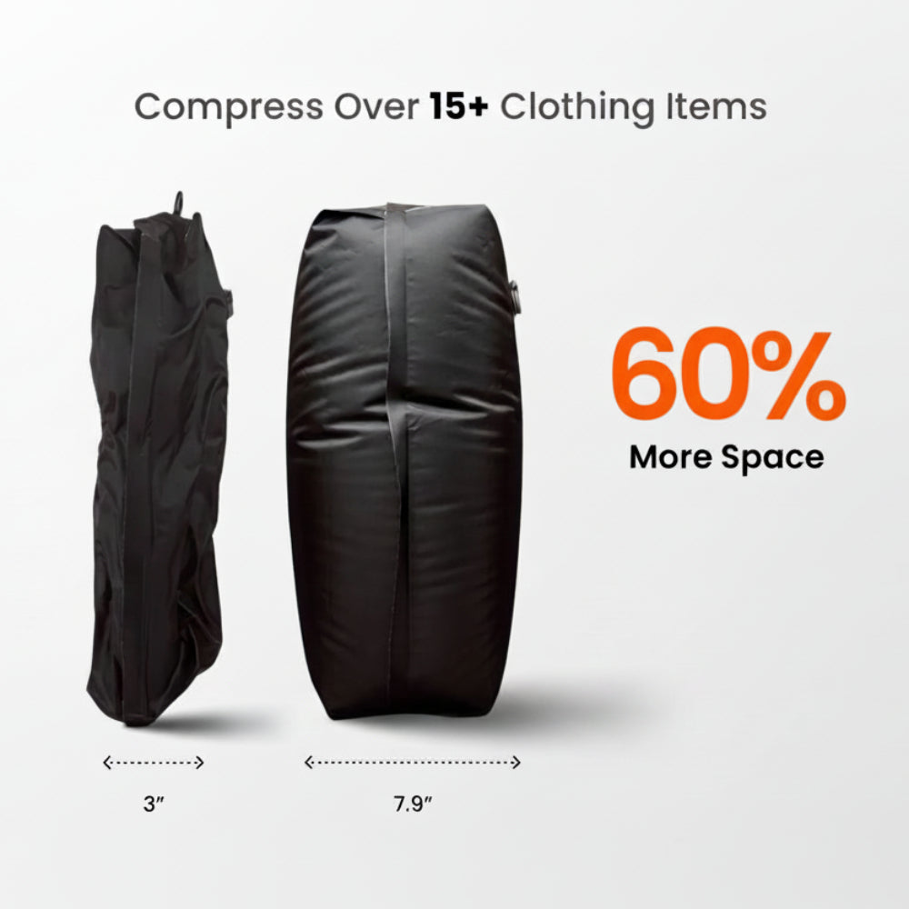 Travel Compression Vacuum Bag Cube Set Space Saver Luggage